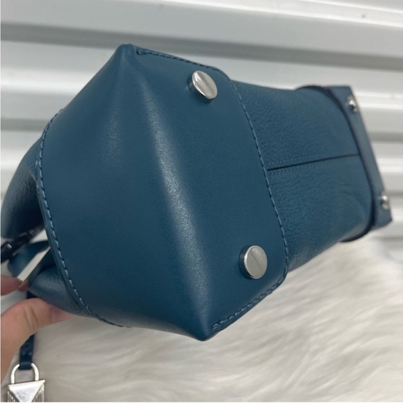 MICHAEL KORS Royal Blue Mercer Satchel Tote Handbag Crossbody Jet Set Bedford - Picture 12 of 12